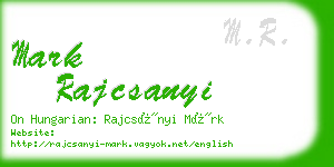 mark rajcsanyi business card